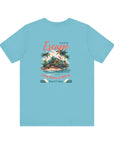 Unisex Jersey Short Sleeve Tee - From Peaks to Waves, Escape to Paradise
