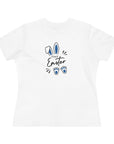 Happy Easter Women's Regular Fit Cotton Tee - Cute Bunny Design 1c