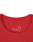 Women's Slim Fit Softstyle Tee - Valentine's Day Llama