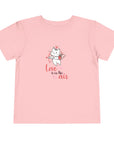 Toddler Short Sleeve Tee - Valentine's Day - Cupid Kitten, Love is in the Air