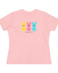 Happy Easter Women's Regular Fit Cotton Tee - Cute Bunny Design 28a