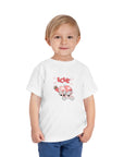 Toddler Short Sleeve Tee - Valentine's Day - Gnomes on a Bicycle