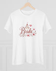 Women's Regular Fit, Short Sleeve, Cotton Tee - Fairytale, Princess, Castle "Bride" Graphic - item