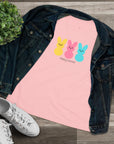 Happy Easter Women's Regular Fit Cotton Tee - Cute Bunny Design 28a