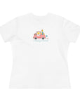 Women's Regular Fit Cotton Tee - Easter Gnome in Truck 38.0