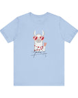 Unisex Jersey Short Sleeve Tee - Valentine's Day Llama