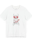 Unisex Jersey Short Sleeve Tee - Valentine's Day Llama