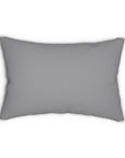 Spun Polyester Lumbar Pillow - grey sailfish