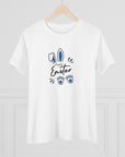 Happy Easter Women's Regular Fit Cotton Tee - Cute Bunny Design 1c