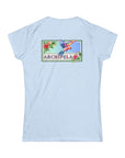 Women's Slim Fit Tee - Tropical Flutter O.10