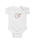Infant Fine Jersey Bodysuit - Valentine's Day - I Love Ewe