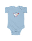 Infant Fine Jersey Bodysuit - Valentine's Day - I Love Ewe