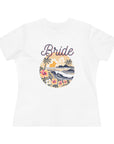 Women's Regular Fit, Short Sleeve, Cotton Tee - Tropical Wedding, "Bride" Graphic - item