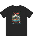 Unisex Jersey Short Sleeve Tee - From Peaks to Waves, Escape to Paradise