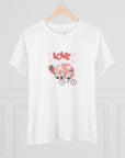 Women's Regular Fit Premium Cotton Tee - Valentine's Day - Gnomes on a Bicycle