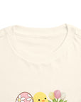 Happy Easter Toddler Tee - Cute Chick & Egg Design for Spring Celebrations - 36.0