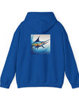 Blue Fish Themed Unisex Hoodie - Perfect for Fishing Enthusiasts