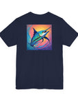 Colorful Marlin Graphic Men's Tee – Perfect for Fishing Enthusiasts & Beach Lovers