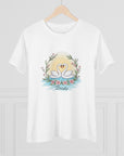 Women's Regular Fit, Short Sleeve, Cotton Tee - Wedding, Swans, "Bride" Graphic - item