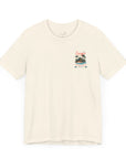Unisex Jersey Short Sleeve Tee - From Peaks to Waves, Escape to Paradise