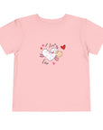 Toddler Short Sleeve Tee - Valentine's Day - I Love Ewe