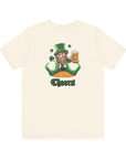 St. Patrick's Day Adult Tee - Cheers Leprechaun Design