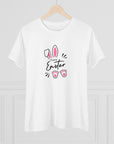Easter Bunny Women's Regular Fit Cotton Tee - Cute & Comfy Spring Apparel 1a
