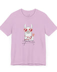 Unisex Jersey Short Sleeve Tee - Valentine's Day Llama