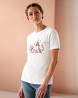 Women's Regular Fit, Short Sleeve, Cotton Tee - Fairytale Princess Castle "Bride" Graphic - item
