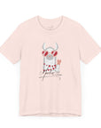 Unisex Jersey Short Sleeve Tee - Valentine's Day Llama