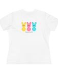 Happy Easter Women's Regular Fit Cotton Tee - Cute Bunny Design 28a