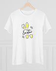 Happy Easter Women's Regular Fit Cotton Tee 1f