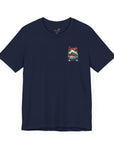 Unisex Jersey Short Sleeve Tee - From Peaks to Waves, Escape to Paradise