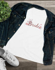 Women's Regular Fit, Short Sleeve, Cotton Tee - Fairytale, Princess, Castle "Bride" Graphic - item