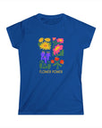Women's Slim Fit Softstyle "Flower Power" Tee - 35.0