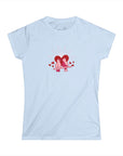 Women's Slim Fit Softstyle Tee - Valentine's Day - Love Birds