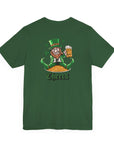 St. Patrick's Day Adult Tee - Cheers Leprechaun Design