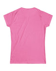 Women's Slim Fit Softstyle Tee - Valentine's Day Llama