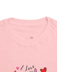 Toddler Short Sleeve Tee - Valentine's Day - I Love Ewe