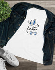 Happy Easter Women's Regular Fit Cotton Tee - Cute Bunny Design 1c