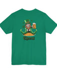 St. Patrick's Day Adult Tee - Cheers Leprechaun Design