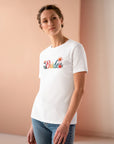 Women's Regular Fit, Short Sleeve, Cotton Tee - Tropical Island Wedding "Bride" Graphic - item