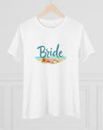 Women's Regular Fit, Short Sleeve, Cotton Tee - Beach Wedding, "Bride" Graphic - item