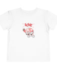 Toddler Short Sleeve Tee - Valentine's Day - Gnomes on a Bicycle