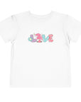Toddler Short Sleeve Cotton Tee - Spring Easter Gnome 'Love' Graphic - item