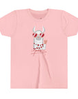 Youth Short Sleeve Tee - Valentine's Day Llama