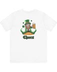 St. Patrick's Day Adult Tee - Cheers Leprechaun Design