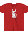 Youth Short Sleeve Tee - Valentine's Day Llama