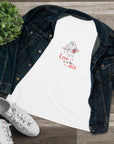 Women's Regular Fit Premium Cotton Tee - Valentine's Day - Cupid Kitten, Love is in the Air