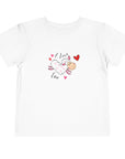 Toddler Short Sleeve Tee - Valentine's Day - I Love Ewe